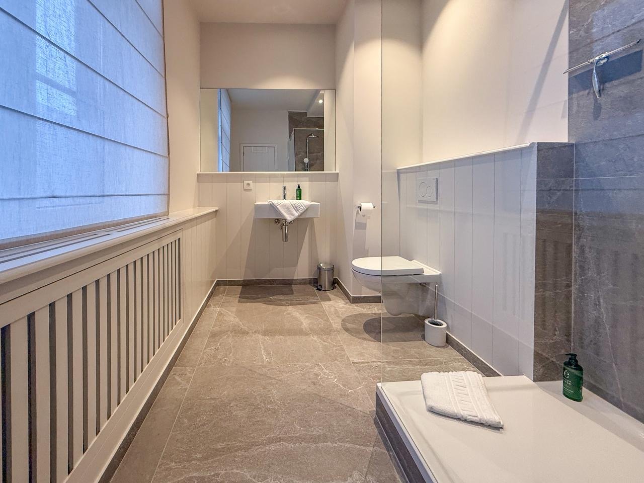 Salle de douche spacieuse